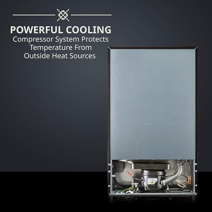 Ivation 51 Bottle Compressor Wine Cooler Refrigerator w/Lock | Large Freestanding Wine Cellar For Red, White, Champagne or Sparkling Wine | 41f-64f Digital Temperature Control Fridge Stainless Steel