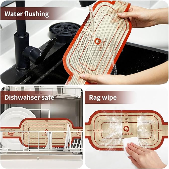 Silicone Sourdough Bread Sling Mat - 2Set Oval Round Dough Baking Slings for Dutch Oven, NonStick High Degree Kitchen Sour Cookie Making Loaf Pan Lifter Liner, Reusable Transfer Mats With Long Handles