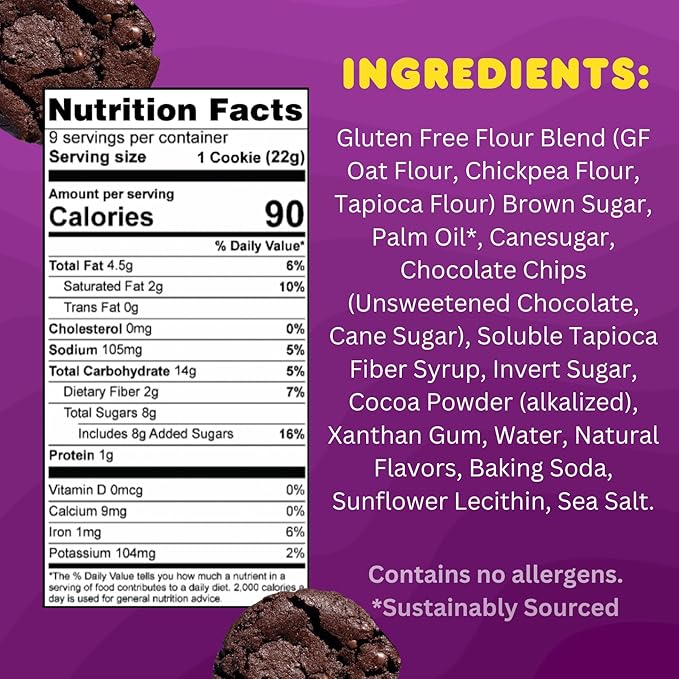 Whoa Dough Ready to Bake Cookie Dough Brownie Batter – Certified Non-GMO, Kosher, Gluten Free – Plant-Based Snack Dough Made with Real Ingredients – 6 Pack