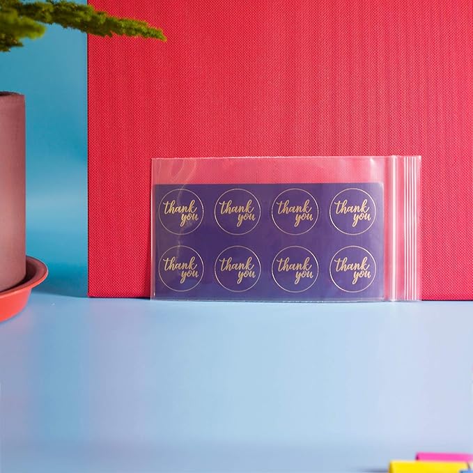 iMailer - 500 Count - 3" x 5" Small Zip Bags - Plastic Zip Poly Bags 2 Mil Baggies with Lock Seal Zipper for Snack, Treats, Party Favors, Photo, Jewelry