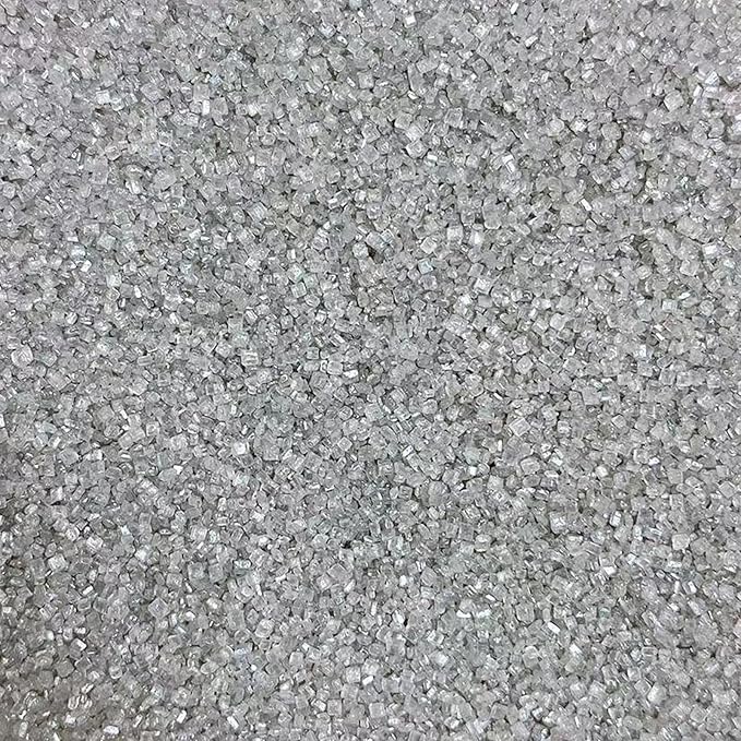 Sentovac Sliver Sanding Sugar for Baking Edible Sparkling Sugar Sprinkles Coarse Sugar Crystals for Baking Topping Cake Cookie Cupcake Topper Ice Cream Decoration Supplies 3.2 OZ