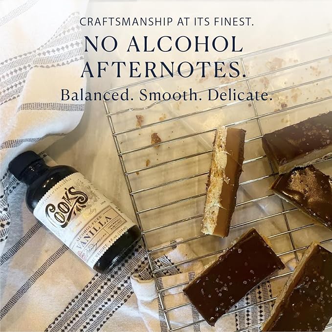 Cook's, Alcohol Free Pure Vanilla, for Cooking, Baking, Desserts, Madagascar Pure Vanilla, 4oz