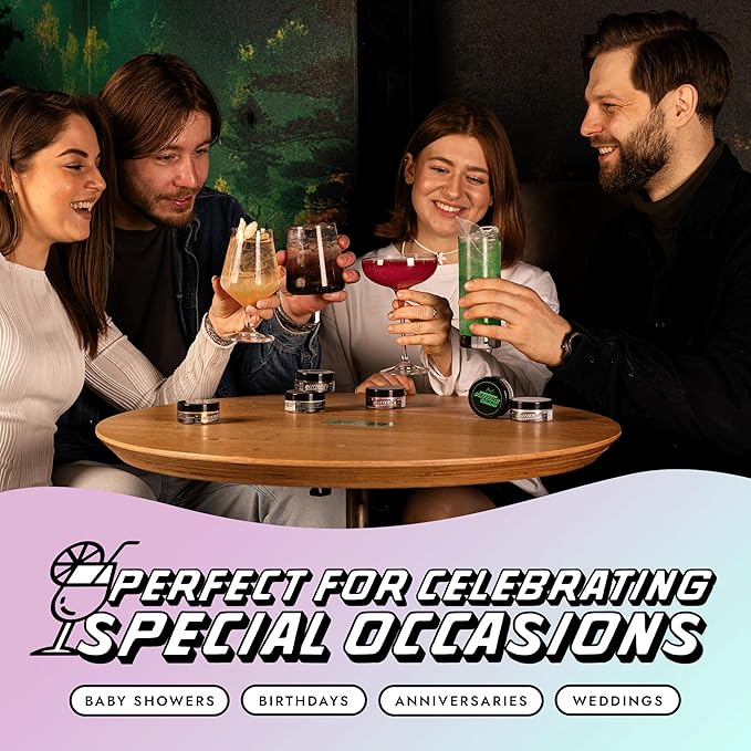 MONÉGASQUE Iridescent Edible Glitter for Drinks 10g – Halloween Edible Glitter for Cakes & Cocktails - Cocktail & Drink Shimmer Powder - Food Decorating Sprinkles, Cupcakes, & Cake Decorations Spray