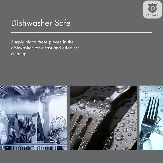 Hammered Silverware Set | Premium 18/10 Stainless Steel Flatware Service for 12 | Heavy-Duty & Dishwasher Safe | Built to Last (60-Piece, Marettimo Hammered)