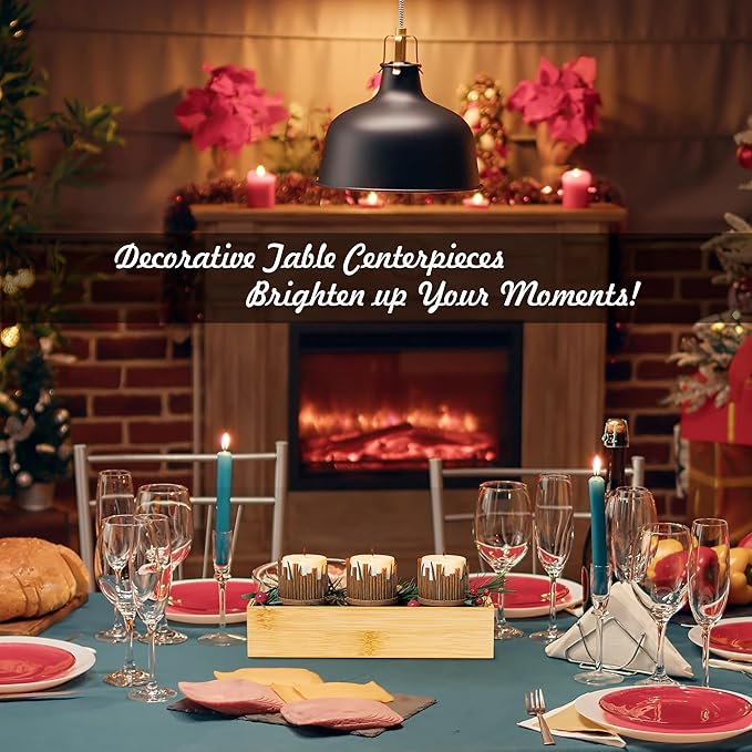 Kitchen Drawer Organizer Bins, Stackable Bamboo Deep Drawer Organizer for Silverware, Utensils, Cutlery, Flatware, Junk Drawer, Dresser, Bathroom, 12" x 3" x 2.5" (Set of 2)