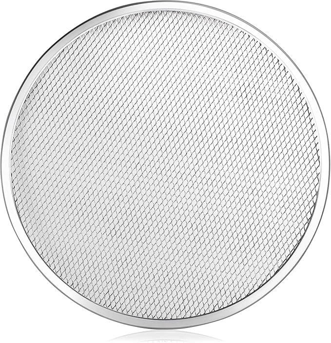 16-inch Aluminum Pizza Screen | Commercial Grade Pizza/Baking Screen for Oven | Pizza Baking Tray for Home And Restaurant | Round, Aluminum, 16-inch [1PK]