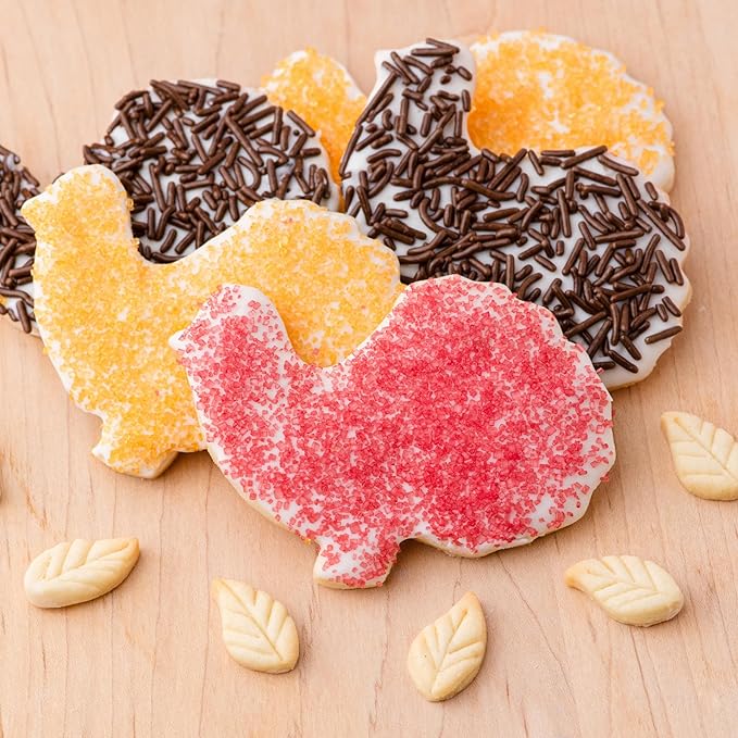 Sweets Indeed Sprinkles 6 Cell Edible Sprinkle Mix Jimmies Perfect for Cake Decorations Baking Ice Cream Cookies Cupcake Topper (Fall)