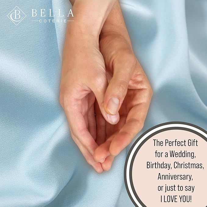 Bella Coterie Luxury Bamboo Viscose Twin XL Size Sheet Set | 100% Organically Grown | Ultra Soft | Cooling for Hot Sleepers | 18" Deep Pocket [Coastal Blue]