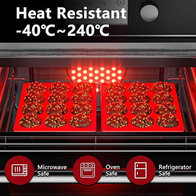 2 Inch Round MuffinPan,3 Pcs 12 Cups Egg Bites Silicone Mold,Cupcake Pan Molds For Baking English Muffins and Egg Bites,Cookies,Whoopie Pies,Mini Cakes,Biscuits,Buns