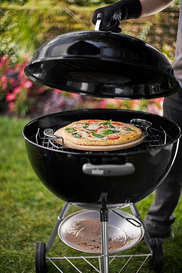 Weber Gourmet BBQ System Pizza Stone with Carry Rack,16.7" Long