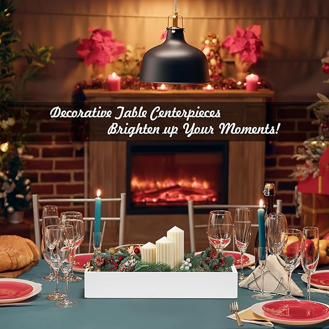 Kitchen Drawer Organizer Bins, Stackable Deep Bamboo Drawer Organizer for Silverware, Utensils, Cutlery, Flatware, Junk, Dresser, Bathroom, 15" x 6" x 2.5" (Set of 2)