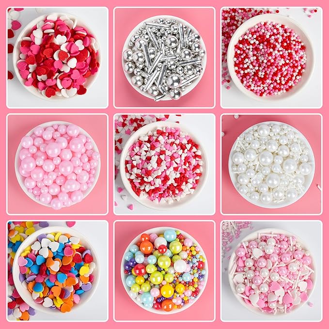 Mermaid Sprinkles,Edible Sugar Pearl Stars Jimmies Mix,130g/4.58oz,Pearl Candy Ocean Sprinkle for Cake Decorating,Summer Baking Fun Decorations,Perfect for Ice Cream,Cookies,Dessert,Donuts,Cupcake Topper,Birthday Children Party Supplies