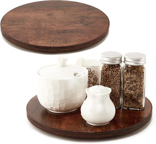 [ 2 Pack ] 12-inch Lazy Susan Organizers, ACIAZAAZ Lazy Susan Turntable for Cabinet, Kitchen Turntable Storage for Table, Countertop, Pantry
