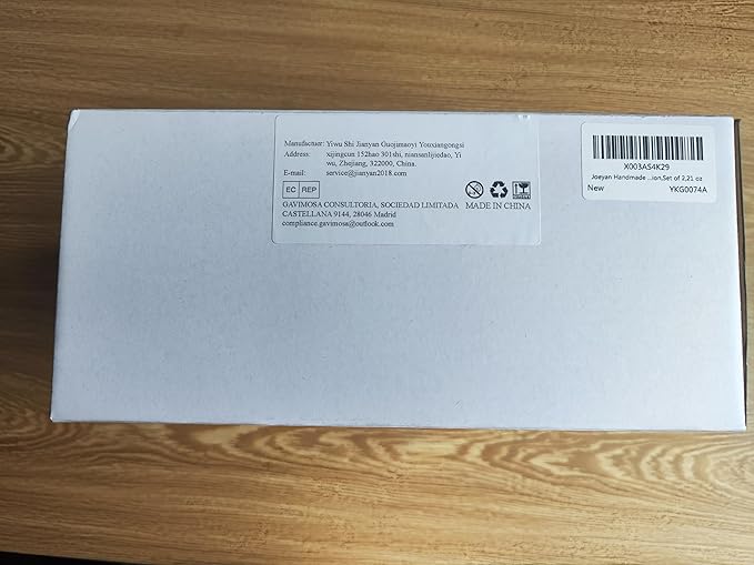 Joeyan Handmade Blue Crackle Wine Glasses,Large Crystal Burgundy Wine Glass Cup with Stem,Red White Wine Goblet Tumbler,Aesthetics Glassware Collection,Set of 2,21 oz