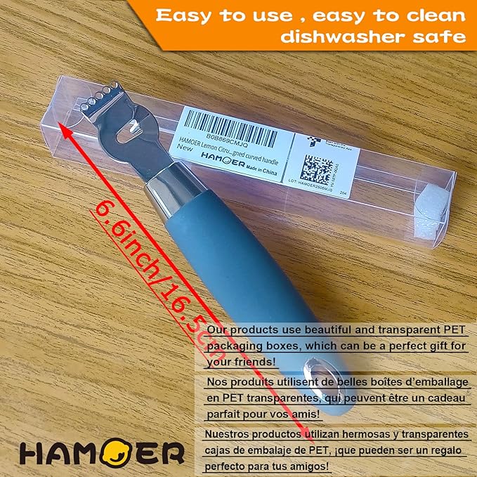 Lemon Citrus Zester Tool Cheese Grater for kitchenaid-Multipurpose grooved channel knife scraper,Stainless steel blade and ergonomically designed curved handle