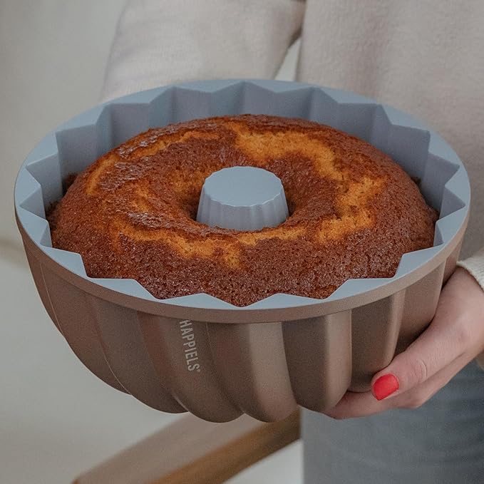 10 Cup Fluted Tube Cake Pan Nonstick, PFOA Free Fluted Cake Pan for Baking, Pound Cake Mold for Oven, Cake Molds And Cake Pans, Tube Mold, Pound Tin