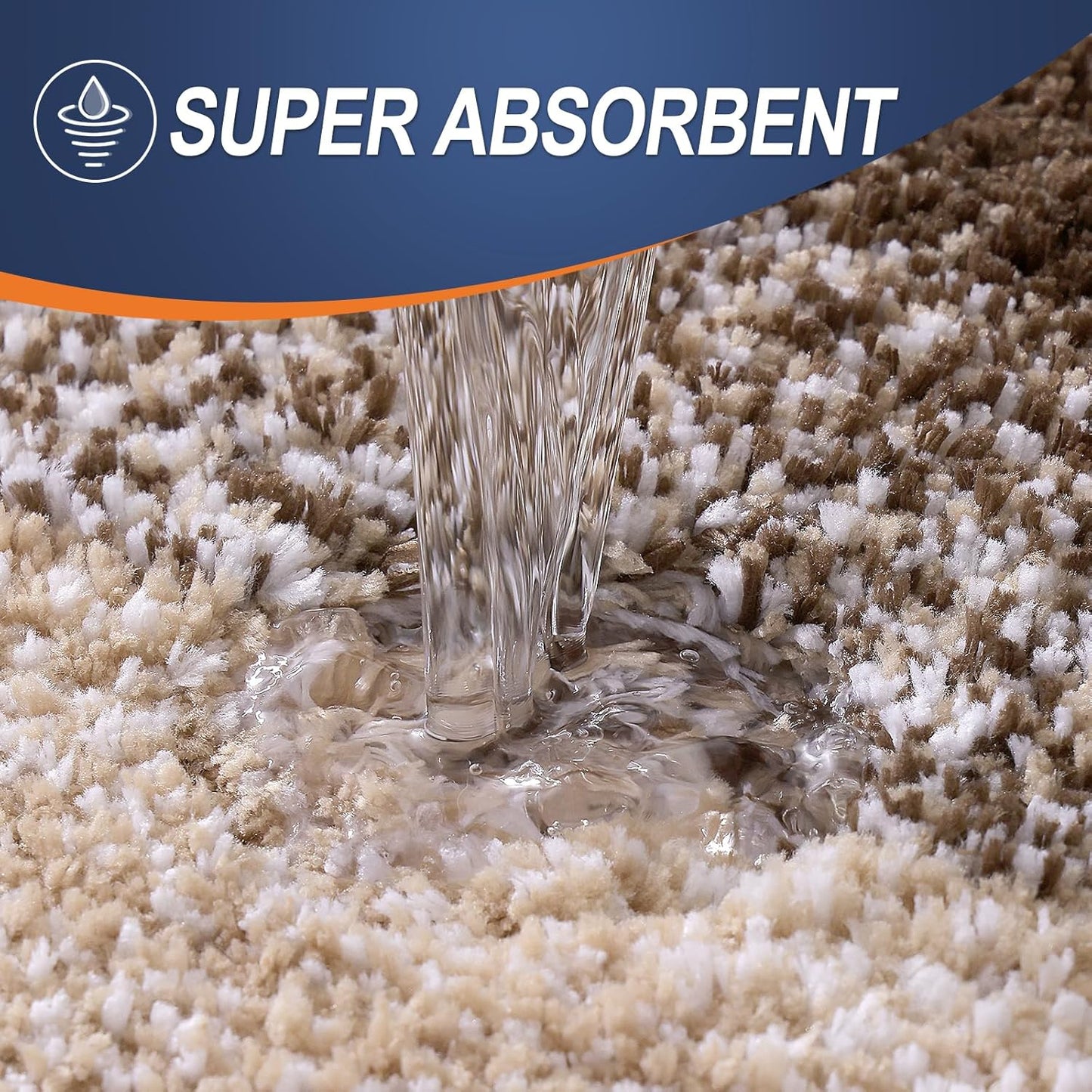 OLANLY Bathroom Rugs Mat 30x20, Extra Soft Absorbent Microfiber Bath Rugs, Rubber Backing, Quick Dry, Machine Washable Bath Mats for Bathroom Floor, Tub and Shower, Home Decor Accessories, Light Brown