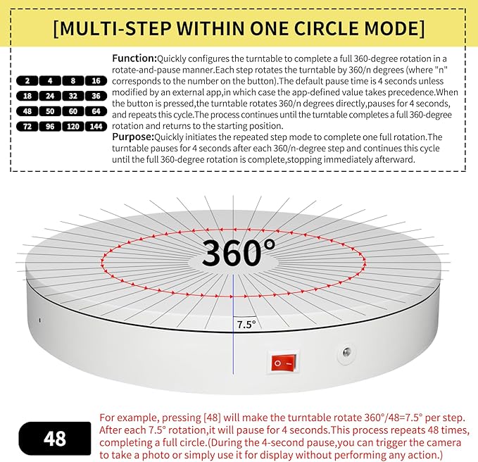 15.8In Remote Motorized Electric Turntable Rotating Display Stand Rotating Platform Photography Turntable motorized lazy susan base giratoria para for Photography,3D Scanner,(Load Range:132~400lbs)