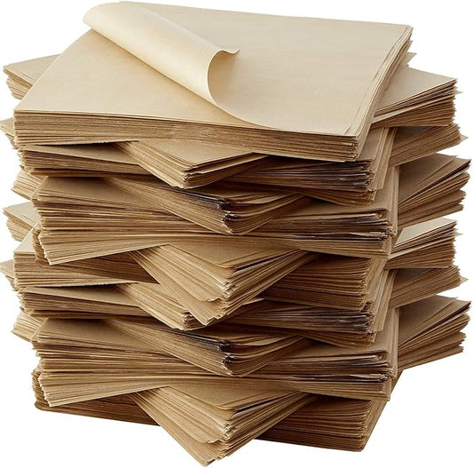 Eco Friendly, Grease Proof 12" x 12" Deli Wrap 1000 Pk. Best Kraft Food Wrapping Paper Sheets for Picnic, Festival, Fair or BBQ. Perfect Liner for Tray, Basket or Boat. Quality Bulk Restaurant Supply