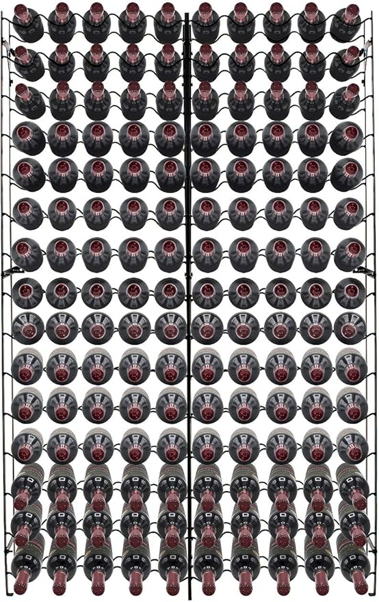 Sorbus Wine Rack Freestanding Floor - Wine Bottle Holder Holds 150 Bottles of Wine - 150 Bottle Capacity Wine Storage for Any Bar, Wine Cellar, Kitchen, Dining Room