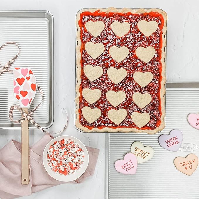 USA Pan Bakeware Half Sheet Pan, Set of 2 Baking Sheets, Aluminized Steel