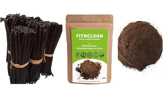 1oz Certified USDA Organic Madagascar Vanilla Bean Powder. Raw Natural Pure Unsweetened No Additives NON-GMO