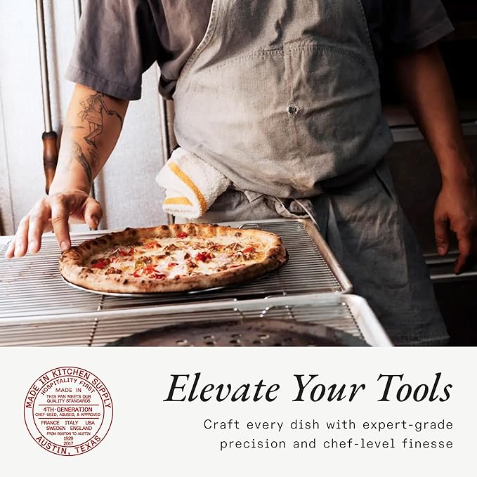 Made In Cookware - Seasoned 12" Carbon Pizza Steel - (Like Cast Iron, but Better) - Professional Cookware - Crafted in Sweden - Induction Compatible