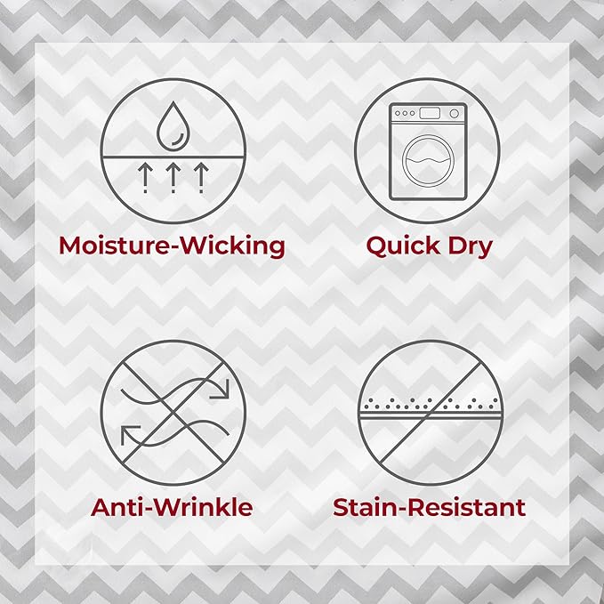 Mellanni Twin XL Sheets Set - 3 PC Iconic Collection Bedding - Hotel Luxury, Extra Soft, Cooling Bed Sheets - Wrinkle, Fade, Stain Resistant (Twin Extra Long, Chevron Gray)