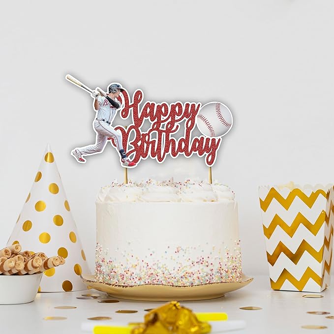 Seyal® Baseball Happy Birthday Cake Topper