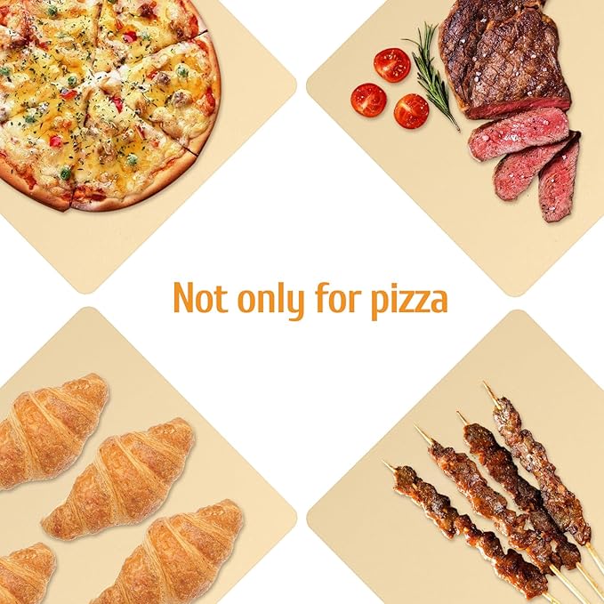 Extra Large Pizza Stone 24" x 18",Cooking Stone for Grill Rectangular, Baking Pizza Stone for bread, Ideal for Grilling Baking Several Sizes of Pizzas