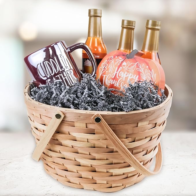 MagicWater Crinkle Cut Paper for Gift Baskets - 2LB - Slate Gray - Perfect for Shredded Paper Filler, Basket Filler, Gift Boxes, Bridesmaid Gifts, Halloween Stuffers & More – Ideal for All Occasions