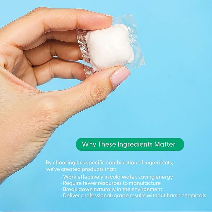 Natural Dishwasher Pods | Plant-Based Enzyme Dishwasher Detergent, Lemongrass & Wild Mint, Eco-Friendly, Tough on Grease & Food Residue, 60 Count