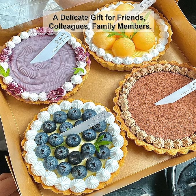 5 Inch Quiche Pans 6 Pack, Round Mini Tart Pans with Removable Bottom. Small Egg Tart Molds with Non-Stick Coating, Rugged Carbon Steel for Tart Shells Desert Making Christmas Festival Party