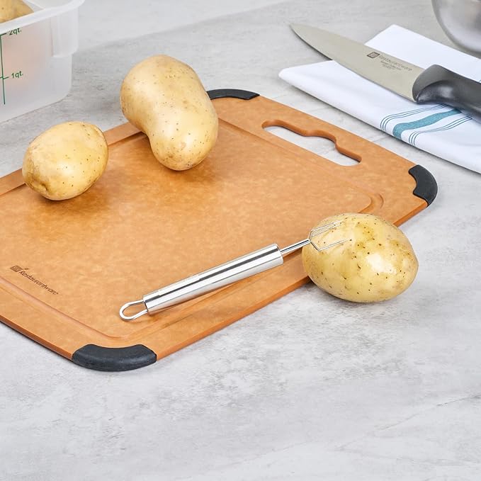 Restaurantware-German Standard 6.1 Inch Granny Forks, 6 Prong Potato Forks - Ergonomic Handle, Dishwashable, Stainless Steel Carving Fork, Heavy-Duty, For Kitchen Roast