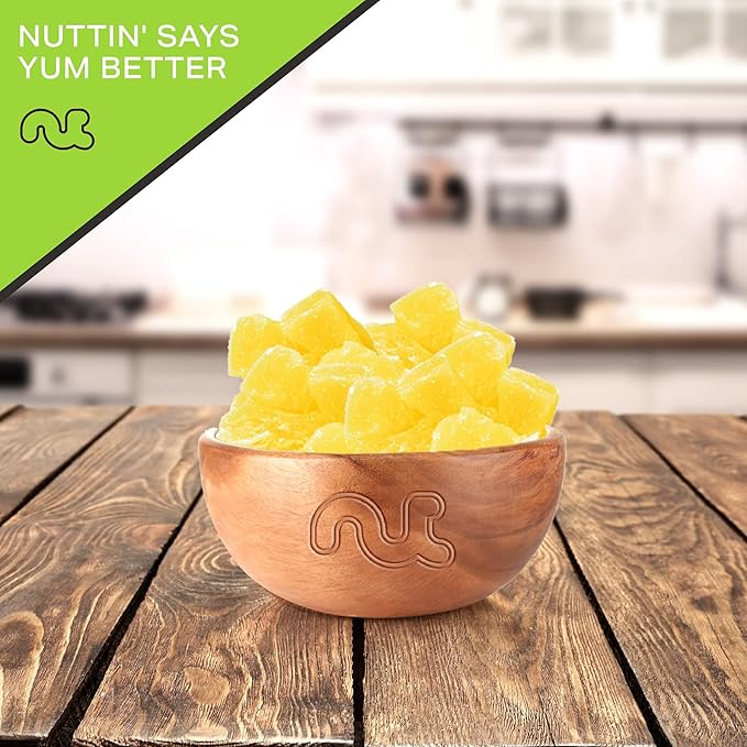 NUT CRAVINGS - Sun Dried Pineapple Chunks, Lightly Sweetened (32oz, 2 LB) Bulk Dry Fruits Packed Fresh in Resealable Bag - Sweet Healthy Snack, Naturally Grown, Vegan, Kosher