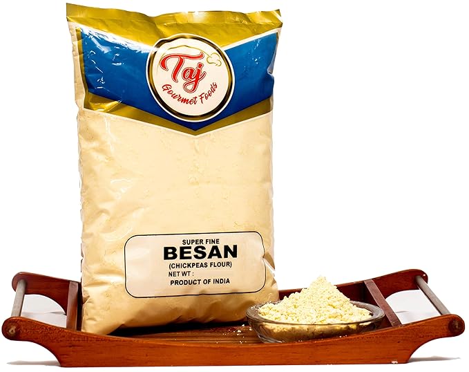 TAJ Premium Indian Besan Flour (Chick Pea, Gram Flour) (4-Pounds)