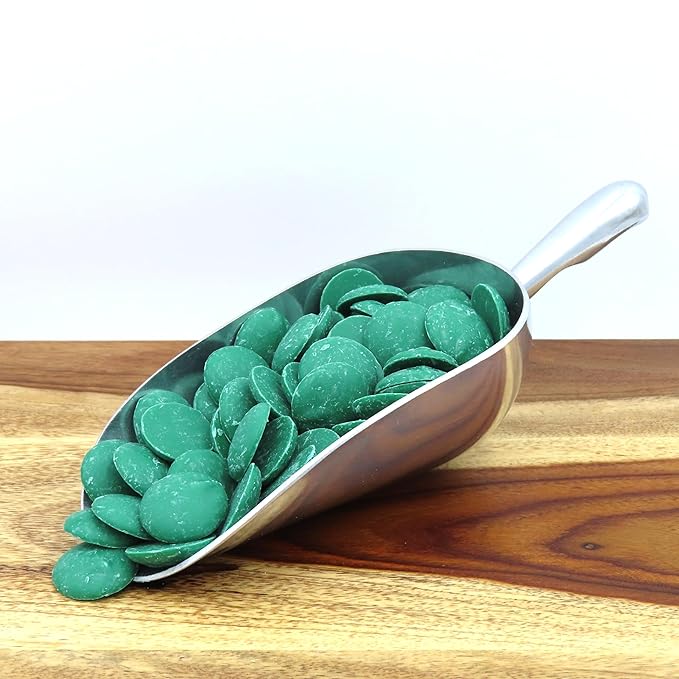 MERCKENS Coating Wafers, Dark Green Melting Chocolate, 5 Pound Package