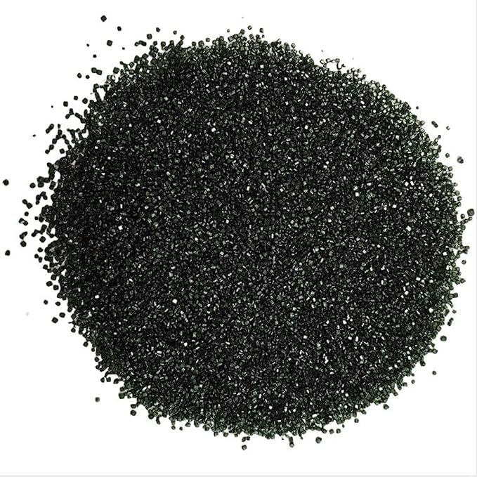 Sentovac Black Sanding Sugar for Baking Edible Sparkling Sugar Sprinkles Coarse Sugar Crystals for Baking Topping Cake Cookie Cupcake Topper Ice Cream Decoration Supplies 3.2 OZ