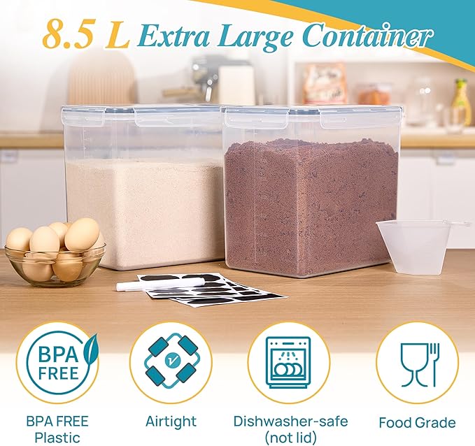 Vtopmart 8.5L Large Food Storage Containers