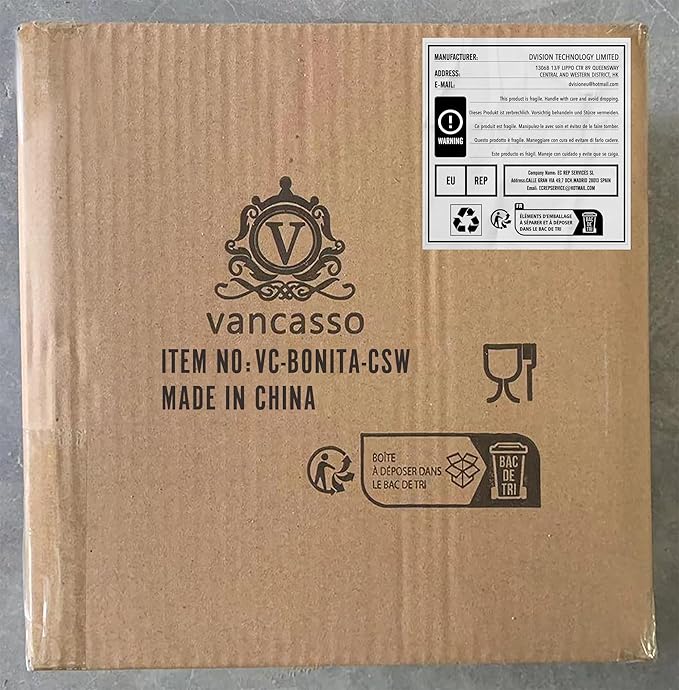 vancasso Bonita Pasta Bowls Set of 6, 50oz Large Salad Bowls for Kitchen, Corlorful Stoneware Serving Bowls Dishwasher & Microwave Safe