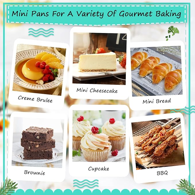 LNYZQUS Mini Loaf Baking Pans with Lids 100 Pack, 6.8oz Rectangle Mini Cake Tins Baking Cups,Disposable Aluminum Foil Baking Pan Muffin Tins Containers -Cyan Blue