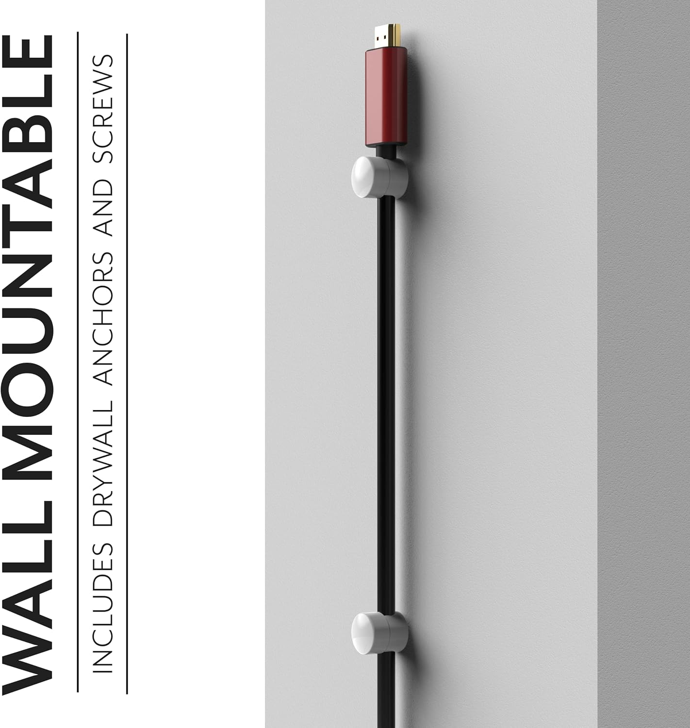 Cable Anchors for Desk Organization White | Premium Aluminum Cord Organizers | Charger + Cable Management Clips for Home & Office | Stylish, Sturdy, & Functional | (3 Pack)