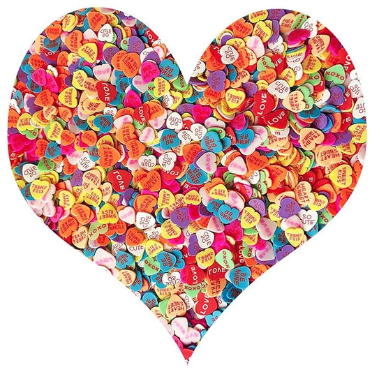 EHOPE Fake Sprinkles Resin Sprinkles Fake Candy Sprinkles Clay Sprinkles Polymer Sprinkles Polymer Clay Slices for Nail Art DIY Crafts Cake Phone Case(40G-Love Heart-47)