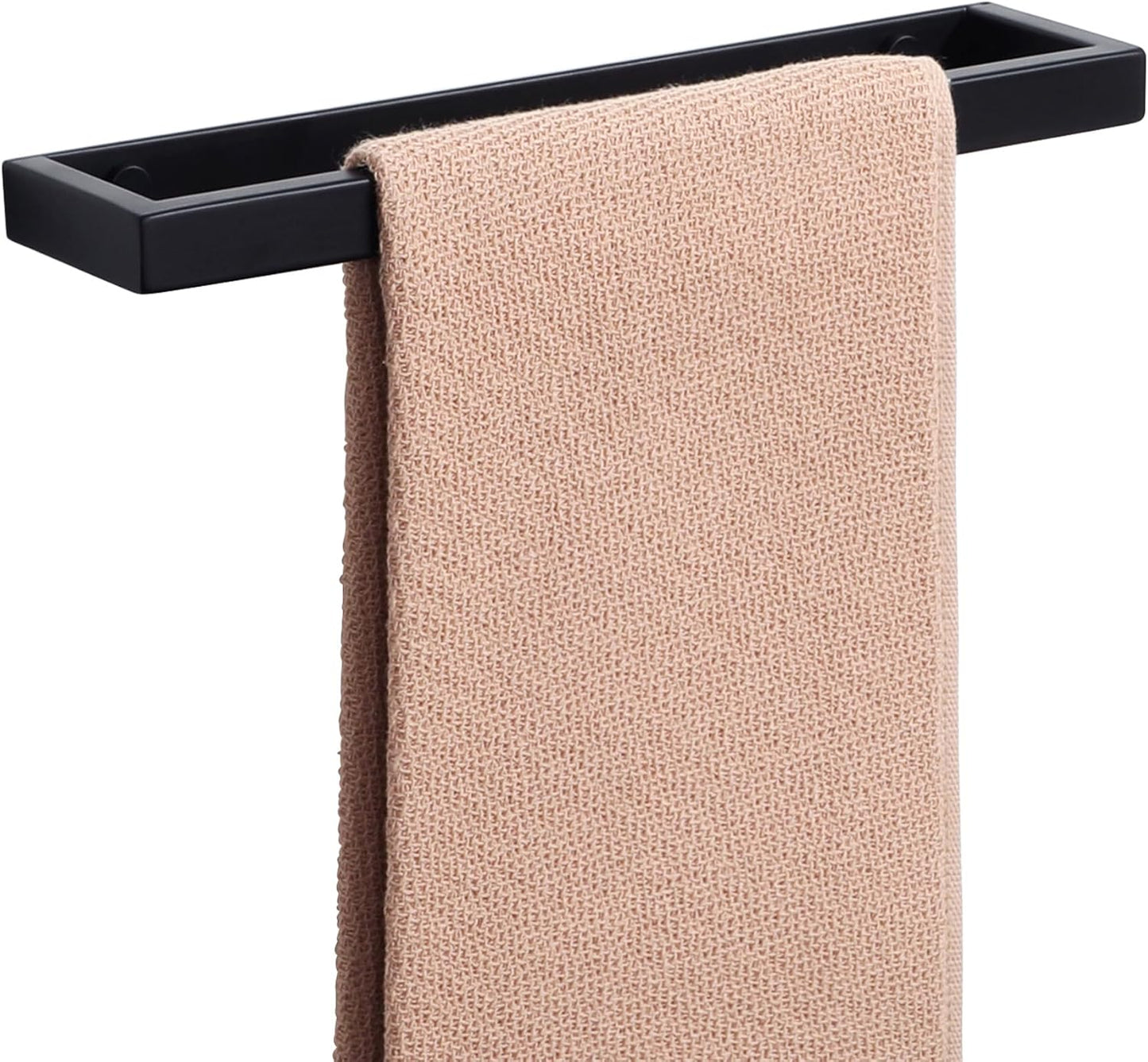 Alise Bath Towel Bars,12 Inch Towel Holder Towel Racks for Bathroom and Lavatory,SUS304 Stainless Steel Hand Towel Hanger Towel Rail Wall Mount,Matte Black GJF030-B