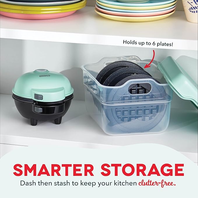 Multi-Plate Mini Maker with Removable Plates and Storage Case
