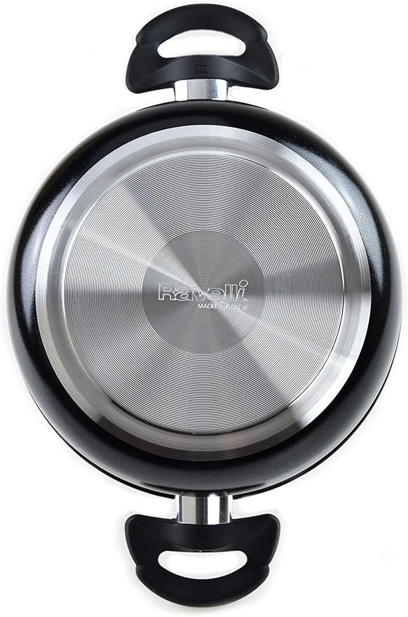 RAVELLI Italia Linea 30 Non Stick Dutch Oven with Glass Lid (5 Quart)