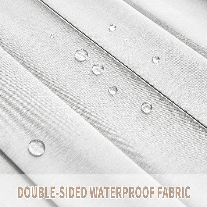 Vatge Accordion Door Curtains for Closet, Laundry Room Curtain for Doorway, Hallway Curtain for Space Privacy, 1 Panel with Tieback, W39 x L78, Stone White