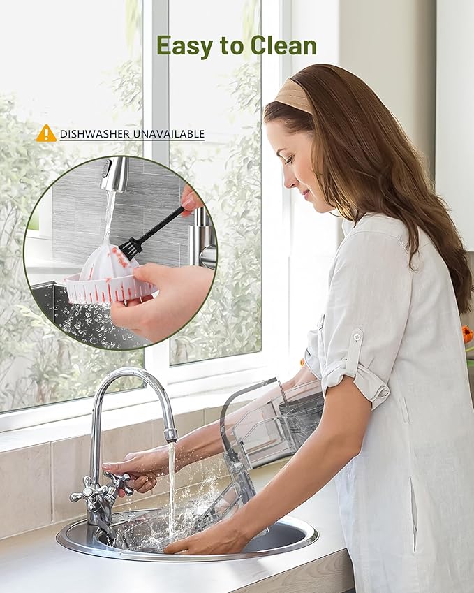 Electric Citrus Juicer, Dual-Head Orange Juicer Squeezer, Portable Juicer with Cleaning Brush for Lemon, Grapefruit, High Juice Yield, Easy to Clean, One Touch Operation