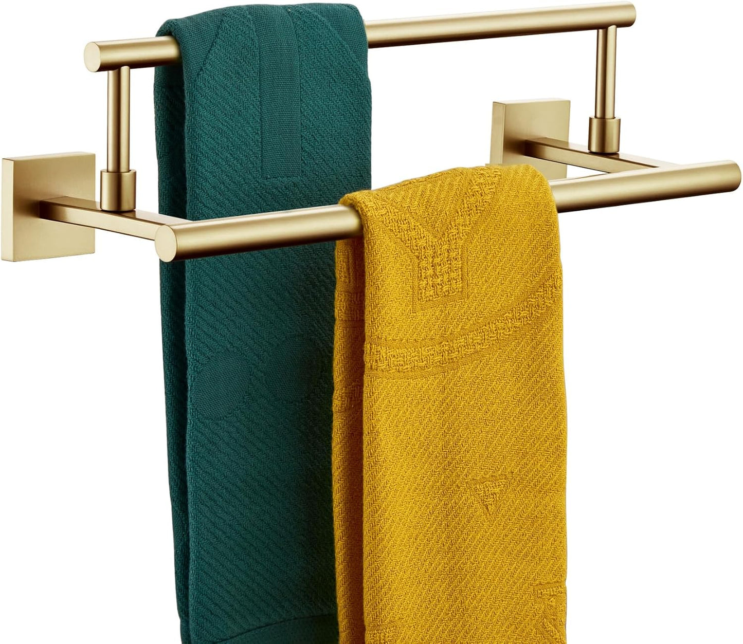 KOKOSIRI Hand Towel Bar 16 Inches Towel Holder Bathroom Rack for Bath Cabinet Towel Rails Brushed Gold Stainless Steel B5009BG-L16