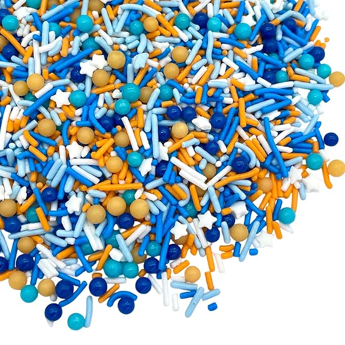 Manvscakes | Sprinkles | 4 oz | Cake sprinkles | Cupcake sprinkles | Baking | Sprinkle mix | Edible sprinkle (Baby blue)